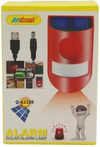 Συναγερμός Με Ηλιακό Πάνελ Solar Andowl Q-a233b