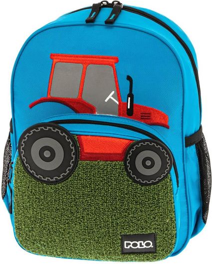 Σχολική Τσάντα Νηπίου Polo Junior Animation 901026-8146 Τρακτέρ Πολύχρωμο