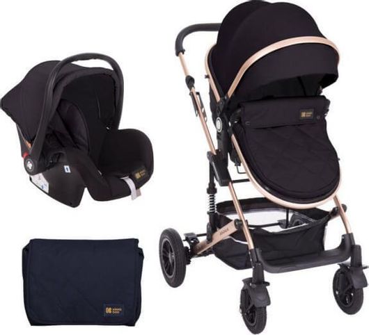 Καρότσι Μωρού Kikka Boo Amaia 3 σε 1 Μαύρο