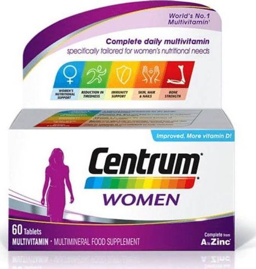 Centrum Women Βιταμίνη για Ενέργεια & το Ανοσοποιητικό 60 Ταμπλέτες