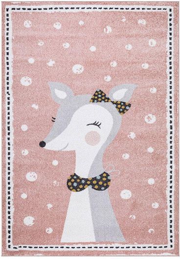 Χαλί Ezzo Tiny Deer A848AJ8 Μηχανής 133x190cm Ροζ
