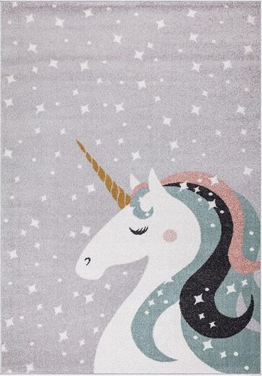 Χαλί Ezzo Tiny Unicorn A864AJ8 Μηχανής 133x190cm Γκρι