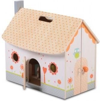 Ξύλινο Κουκλόσπιτο με Έπιπλα & Φιγούρες Ecotoys 4139 30x3016.5cm