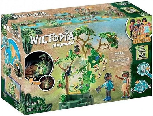 Playmobil Wiltopia Φωτιζόμενο Τροπικό Δεντρό & Εξερευνητές για 4+ Ετών #71009