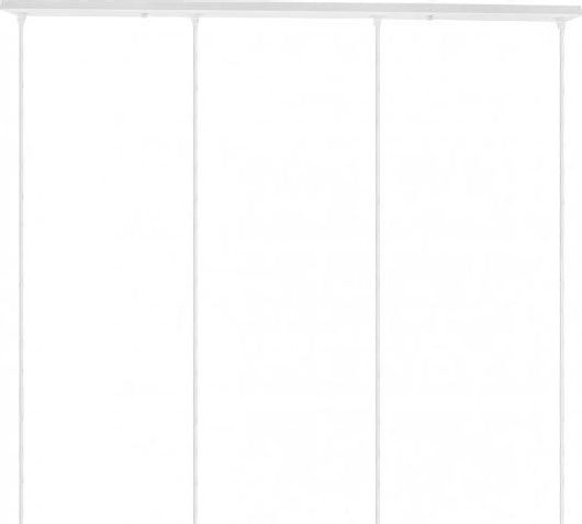 Ροζέτα DIY Φωτιστικού GloboStar LK90825 1200x50mm με 4 Τρύπες Λευκό