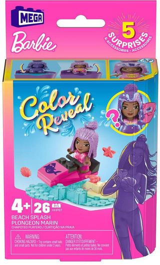 Τουβλάκια Mega Bloks Barbie Color Reveal 26τμχ για 3+ Ετών
