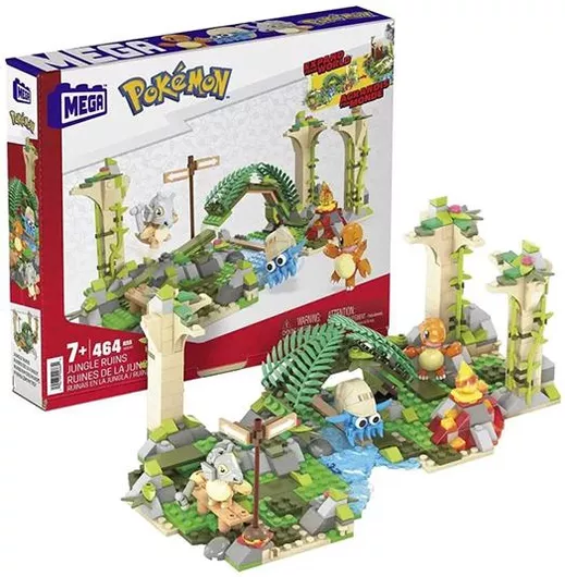 Τουβλάκια Mega Bloks Mega Pokemon Forgotten Ruins 464τμχ για 7+ Ετών