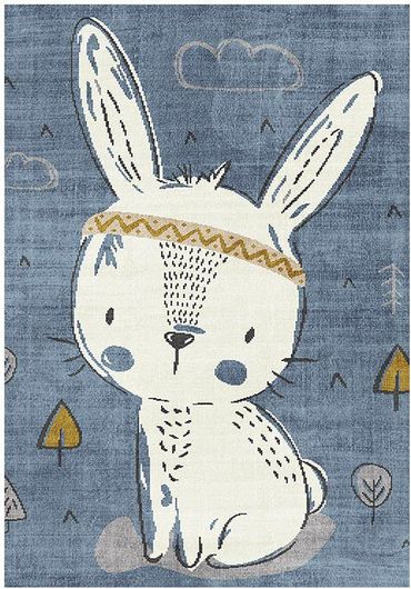 Χαλί Ezzo Playtime Bunny KD46 Βαμβακερό Κιλίμι 160x230cm