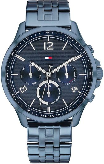 Ανδρικό Ρολόι Tommy Hilfiger Μεταλλικό Μπρασελέ 1782227 Μπλε