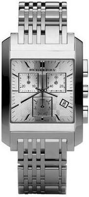 Ανδρικό Ρολόι Burberry BU1560 με Μεταλλικό Μπρασελέ Ασημί