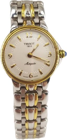 Γυναικείο Ρολόι Tissot T59.2.183.73 Marquise L230 με Μεταλλικό Μπρασελέ Χρυσό