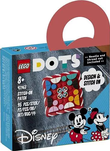 Lego Dots: Mickey Mouse & Minnie Mouse Stitch-on Patch για 8+ Ετών #41963