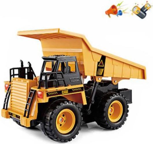 Τηλεκατευθυνόμενο Φορτηγό Τηλεκατευθυνόμενο Ανατρεπόμενο με 6 Λειτουργίες Usb 2.4Ghz για 6+ Ετών