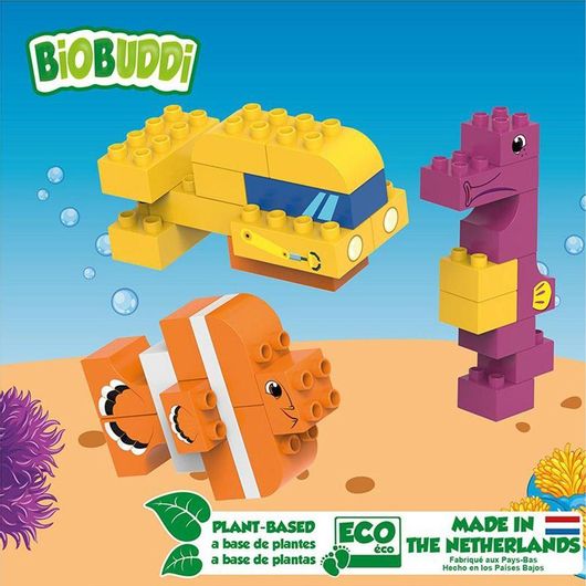 Τουβλάκια Biobuddi Animal Planet Υποβρύχιο BB-0210 για 18+ Μηνών Σετ 38τμχ