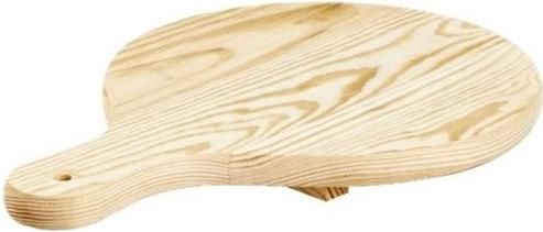 Πλατώ Σερβιρίσματος Bisetti Πίτσας με Χειρολαβή Ξύλινο 25x25x2cm