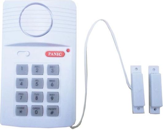 Αυτόνομο Σύστημα Συναγερμού Telco YL-353 Μπαταρίας 8x13x3cm Λευκό