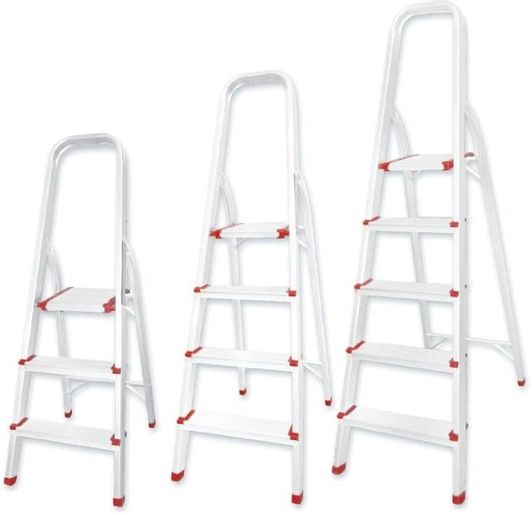 Σκάλα Απλή Inox Kiss Αλουμινίου με 8+1 Σκαλοπάτια 229cm