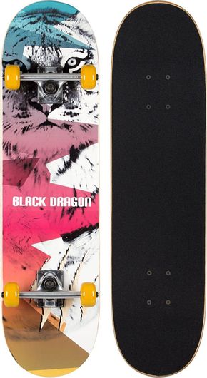 Complete Shortboard Black Dragon Street Natives 7.87" WGF Πολύχρωμο