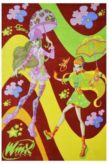 Παιδικό Χαλί Sprintzios Winx Printed 7304 Συνθετικό 133x200cm Πολύχρωμο