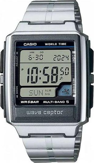 Ανδρικό Ρολόι Casio WV-59RD-1AEF Μεταλλικό Μπρασελέ Ασημί