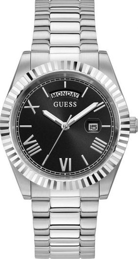 Ανδρικό Ρολόι Guess GW0265G1 Μεταλλικό Μπρασελέ Ασημί