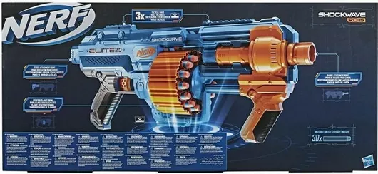 Nerf Hasbro Εκτοξευτής Shockwave RD-15 Elite 2.0 για 8+ Ετών