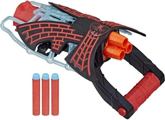 Nerf F3734 Spιderman Across The Spιder-verse Mιles Morales Trι-shot Blaster για 5+ Ετών