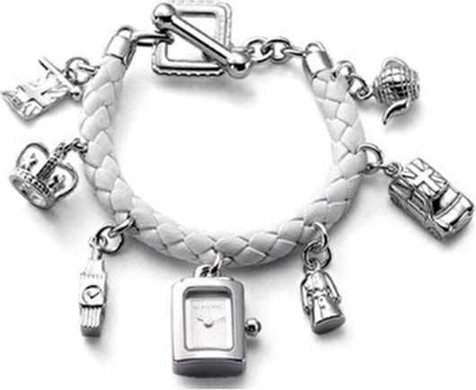 Γυναικείο Ρολόι Burberry BU5207 Δερμάτινο Λουράκι Ασημί