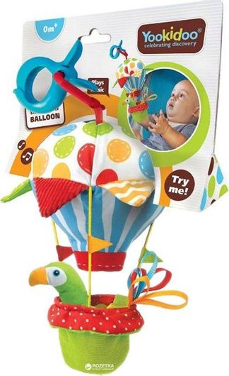 Κρεμαστό Βρεφικό Παιχνίδι Yookidoo Καροτσιού Αερόστατο με Ήχο YOO40140 για 0+ Μηνών