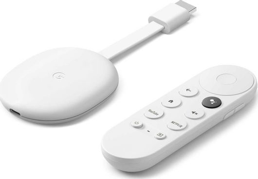 Smart TV Stick Google Chromecast με Google TV 4K UHD με Bluetooth / Wi-Fi / HDMI & Google Assistant Snow