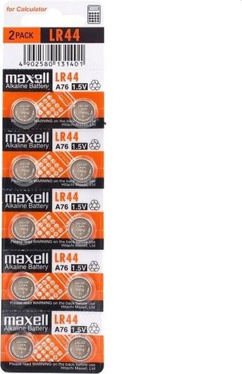 Maxell Αλκαλικές Μπαταρίες Ρολογιών LR44 1.5V 10τμχ