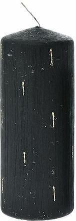 Διακοσμητικό Κερί Iliadis Κορμός 7x7x18cm Μαύρο