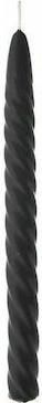 Διακοσμητικό Κερί Iliadis Κηροπηγίου 25cm 6τμχ Μαύρο