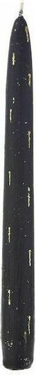 Διακοσμητικό Κερί Iliadis Κηροπηγίου 2x2x25cm 6τμχ Μαύρο