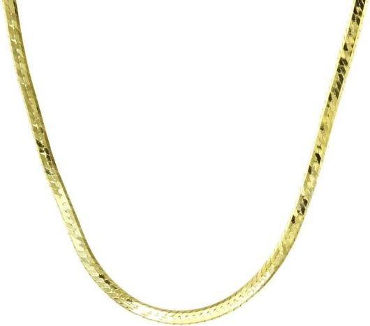 Αλυσίδα Λαιμού Γυναικεία Herrinbone ALL13K.45 από Ασήμι 925 Επιχρυσωμένο 45cm Χωρίς Extension