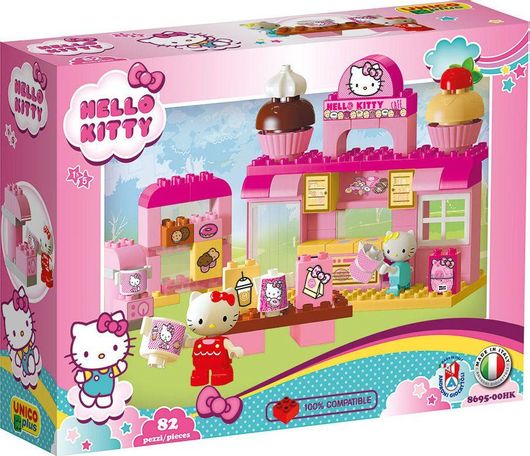 Τουβλάκια Unico Κουζίνα Hello Kitty για 18+ Μηνών 82τμχ