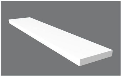 Ράφι Τοίχου Liberta 100x20x1.8cm Λευκό