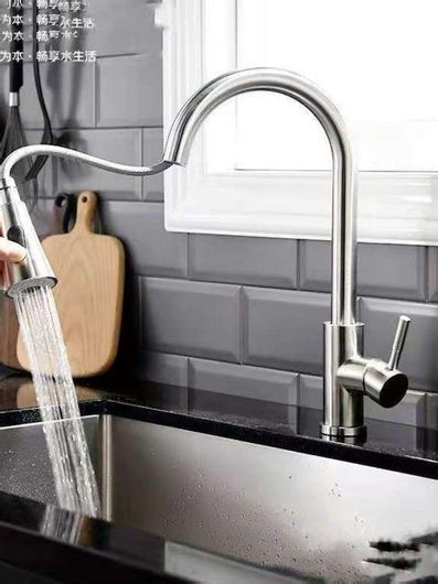 Μπαταρία Κουζίνας Landsh 122 Πάγκου Ψηλή Αναμεικτική Ασημί