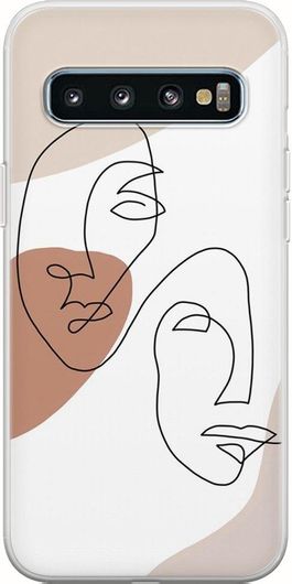 Θήκη Κινητού Back Cover για Samsung Galaxy S10 Plus - Flexible TPU - Two Faces