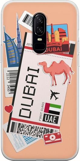 Θήκη Κινητού Back Cover για OnePlus 6 - Flexible TPU - Ticket To Dubai