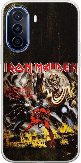 Θήκη Κινητού Back Cover για Huawei Nova Y70 - Flexible TPU - Iron Maiden - The Number Of The Beast