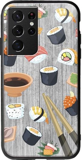 Θήκη Κινητού Back Cover για Samsung Galaxy S21 Ultra - Groove TPU - Sushi Love