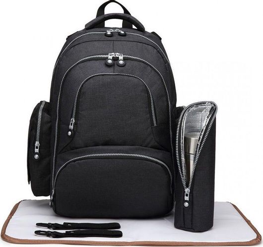 Τσάντα-Αλλαξιέρα Kono Πλάτης E6706 32x42x15cm Μαύρο