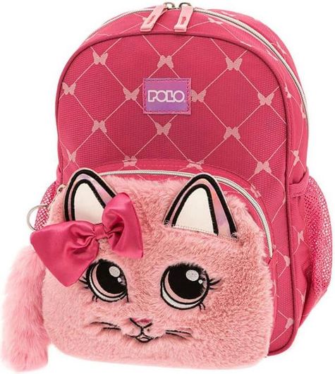 Σχολική Τσάντα Πλάτης Polo Kitty Νηπιαγωγείου Φούξια