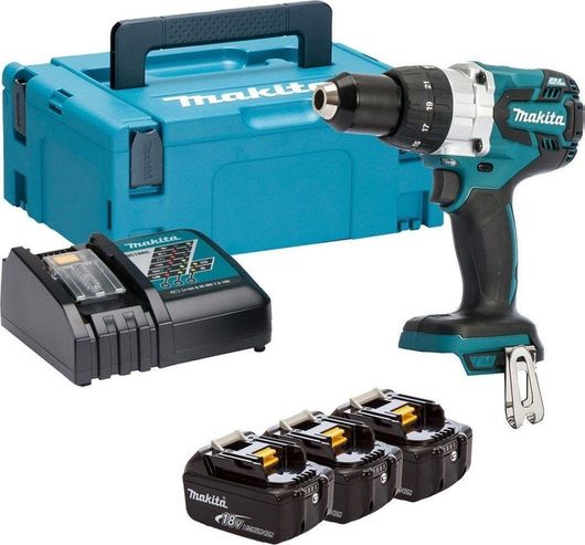 Κρουστικό Δραπανοκατσάβιδο Μπαταρίας Makita DHP481RT3J 18V 3x5Ah