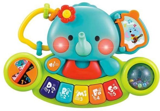 Πιάνο Hola Toys Ελεφαντάκι με Φως Μουσική & Ήχο για 12+ Mηνών