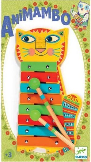 Ξυλόφωνο Djeco 17606002 Ξύλινο Cat για 3+ Ετών