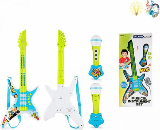 Σετ Κιθάρα Zita Toys 8808Β με Μικρόφωνο για 3+ Ετών