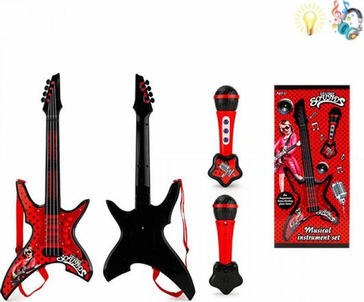 Σετ Κιθάρα Zita Toys 8808A με Μικρόφωνο για 3+ Ετών