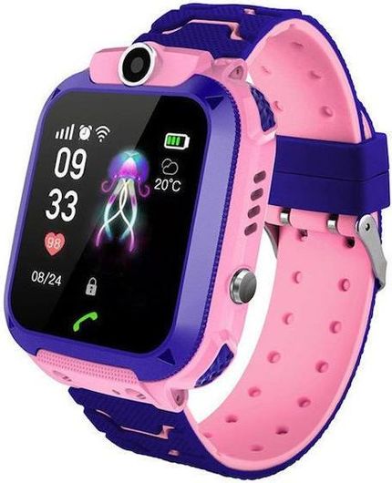 Παιδικό Smartwatch με GPS & Καουτσούκ / Πλαστικό Λουράκι Μοβ